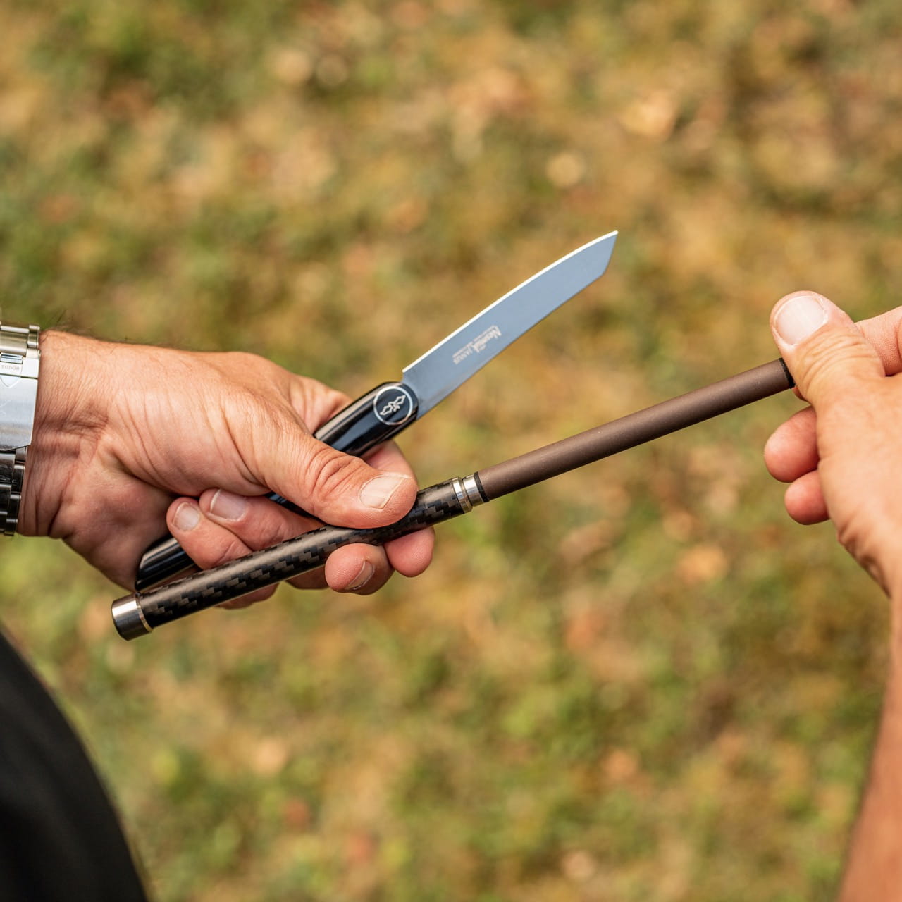 Der mobile Messerschleifer XADR Slim zusammengebaut.